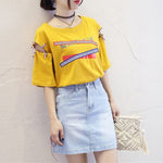 Harajuku Rope Cut Out Tee