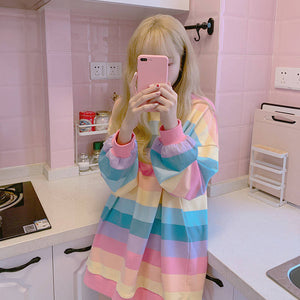 Oversize Rainbow Sweater