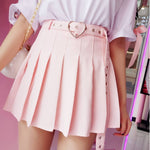 Kawaii Heart Belt Skirt