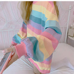 Oversize Rainbow Sweater