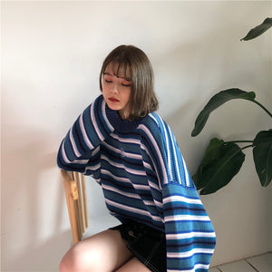 Ulzzang Loose Striped Sweater